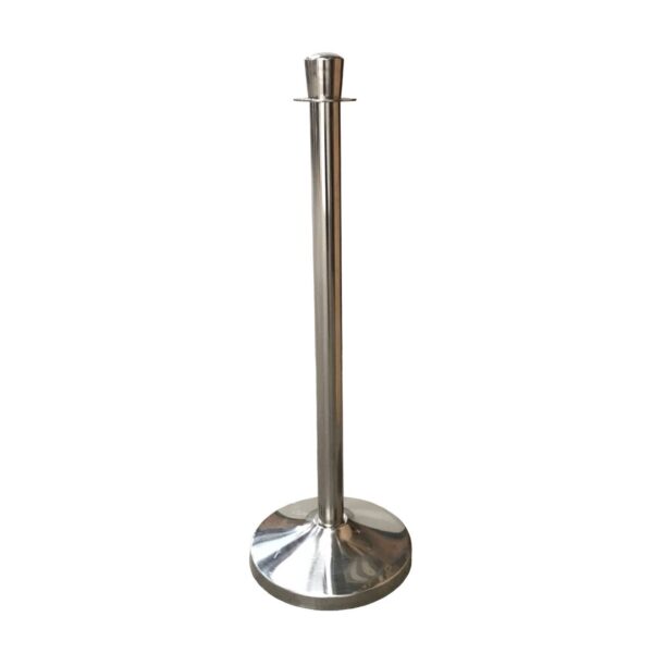 POTELET DE GUIDAGE - CHROMÉ ET CORDE – Image 1