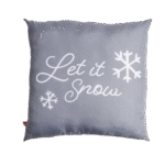 COUSSIN EXTÉRIEUR "LET IT SNOW"