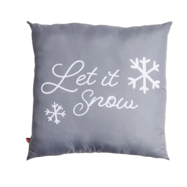 COUSSIN EXTÉRIEUR "LET IT SNOW" – Image 1