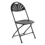 Chaise pliable noire