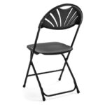 Chaise pliable noire – Image 3