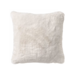 Coussins effet fourrure blanc