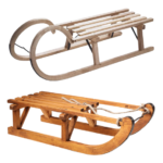 Luges en bois