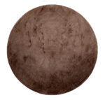 Tapis effet fourrure rond – Image 3