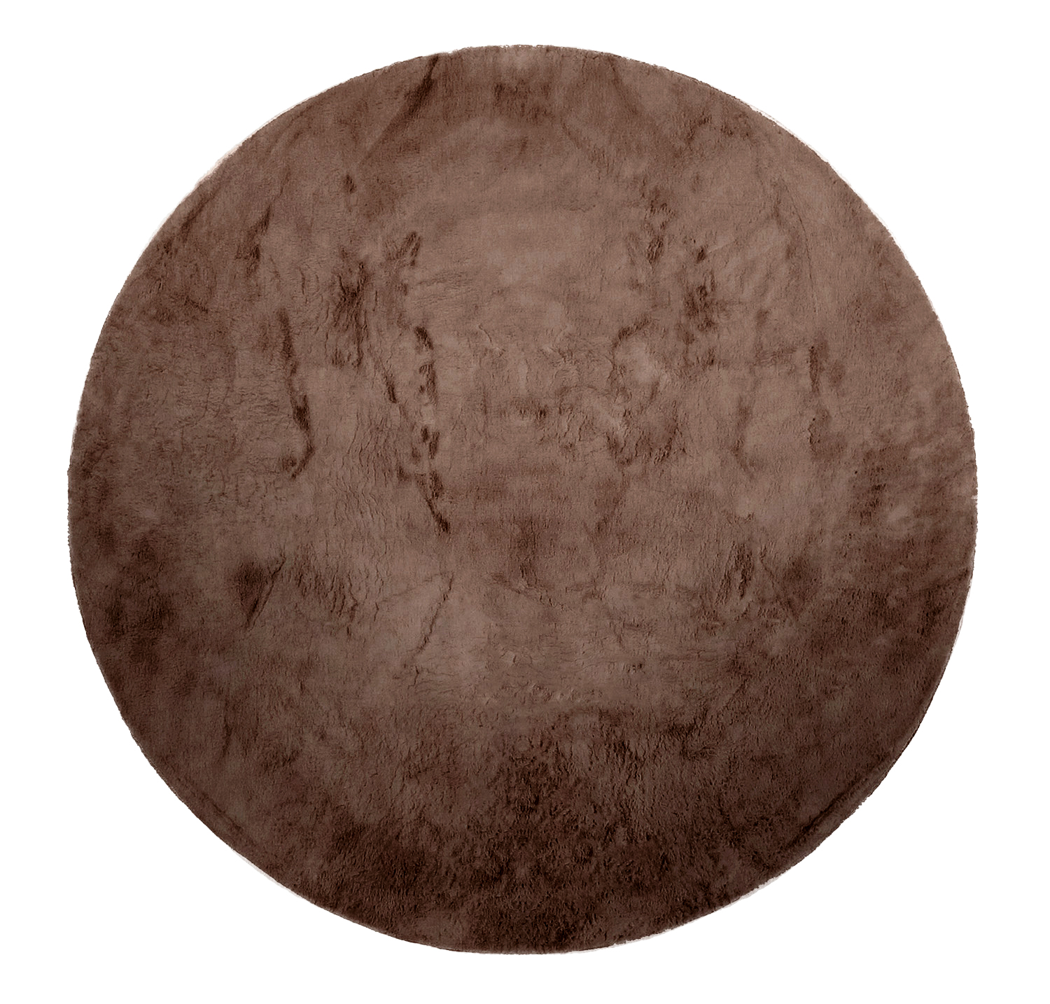 Tapis effet fourrure rond – Image 3