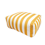 Pouf rayé jaune/blanc